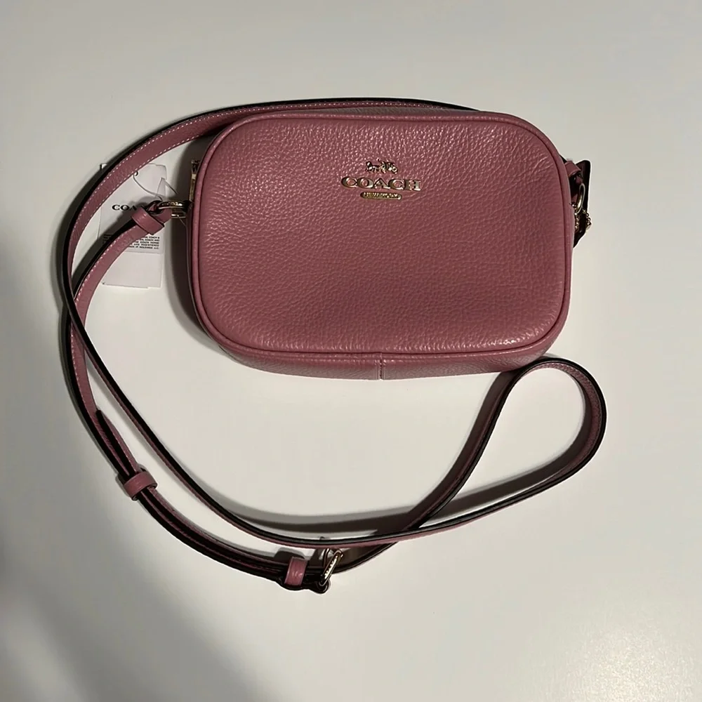 Coach True Pink Leather Mini Jamie Camera Crossbody Bag - Picture 6 of 9